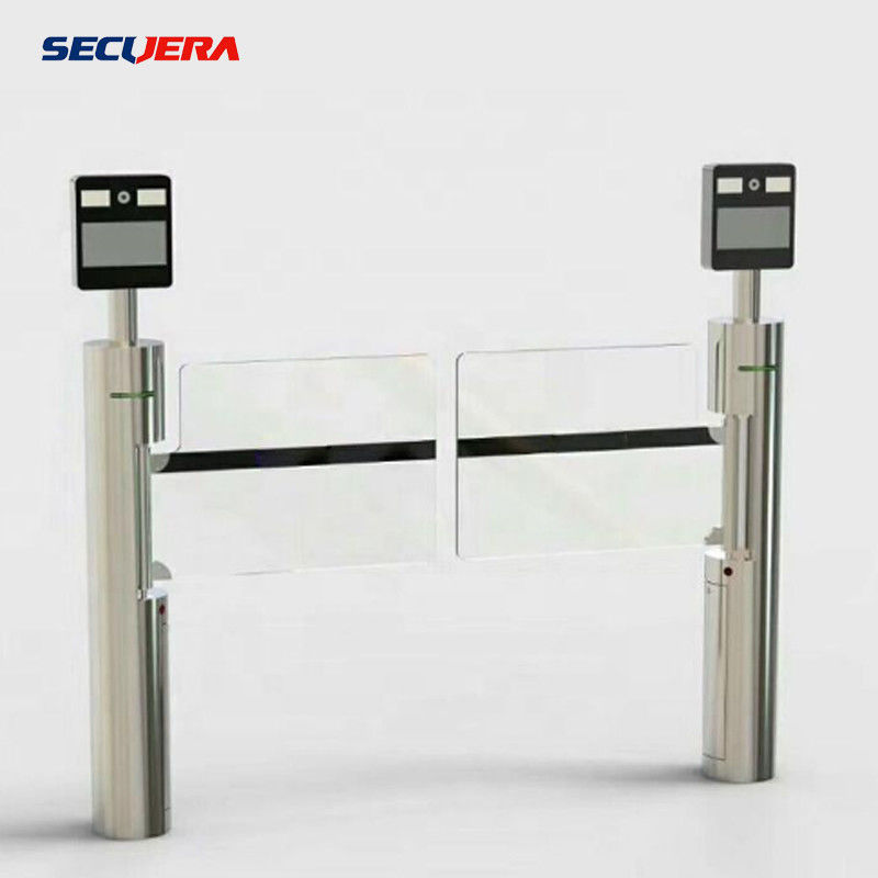 Security Access Control Full Height Sliding Gate With Acess Control Turnstile Barrier Gate
