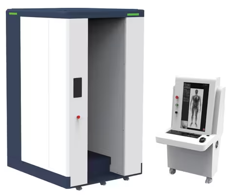 एकल दृश्य सुरक्षा शरीर स्कैनर एक्स रे लोग सुरक्षा स्क्रीनिंग प्रणाली 850W 127/220VAC